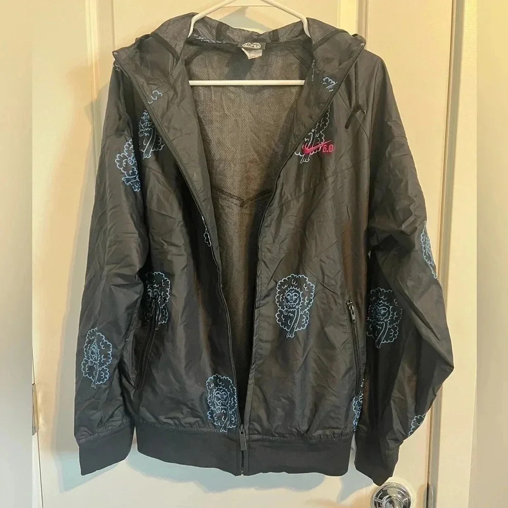 Nike SB 6.0 Lion Foo Dog AoP Print Swoosh Logo Hooded Windbreaker Jacket S - Picture 2 of 6